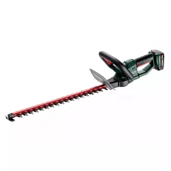Metabo HS 18 LTX 55 Tagliasiepi a batteria con lama a doppio taglio, 18 V, lunghezza di taglio 55 cm, solo corpo macchina