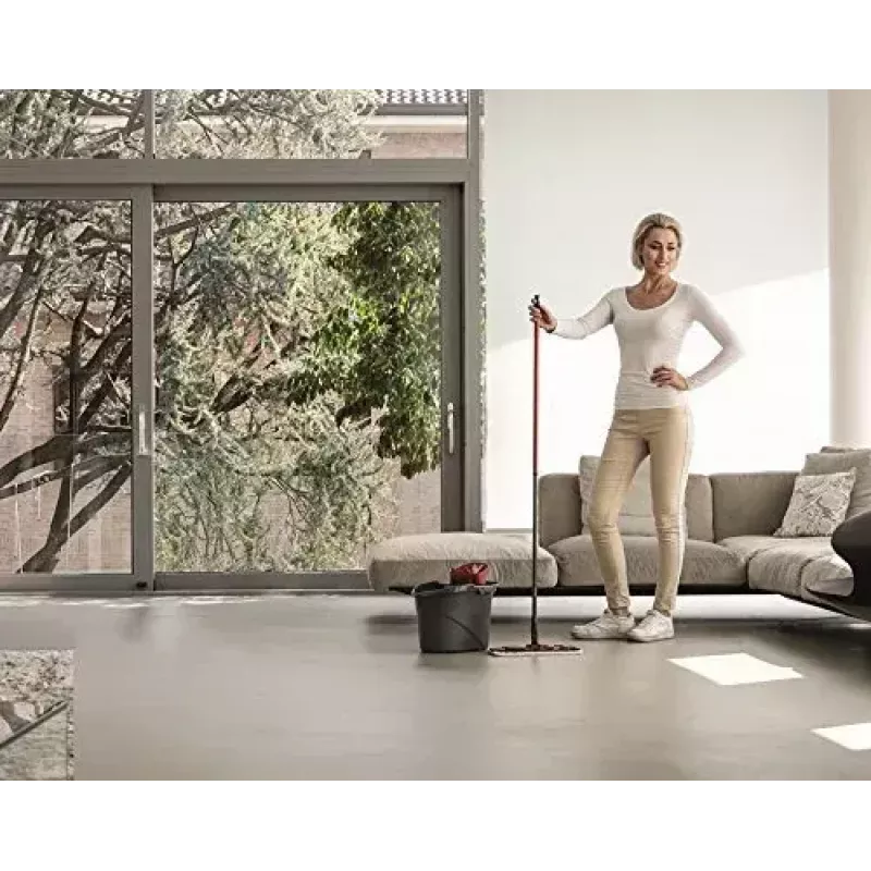 Sistema di lavaggio Vileda SuperMocio Revolution serbatoio unico nero rosso bianco