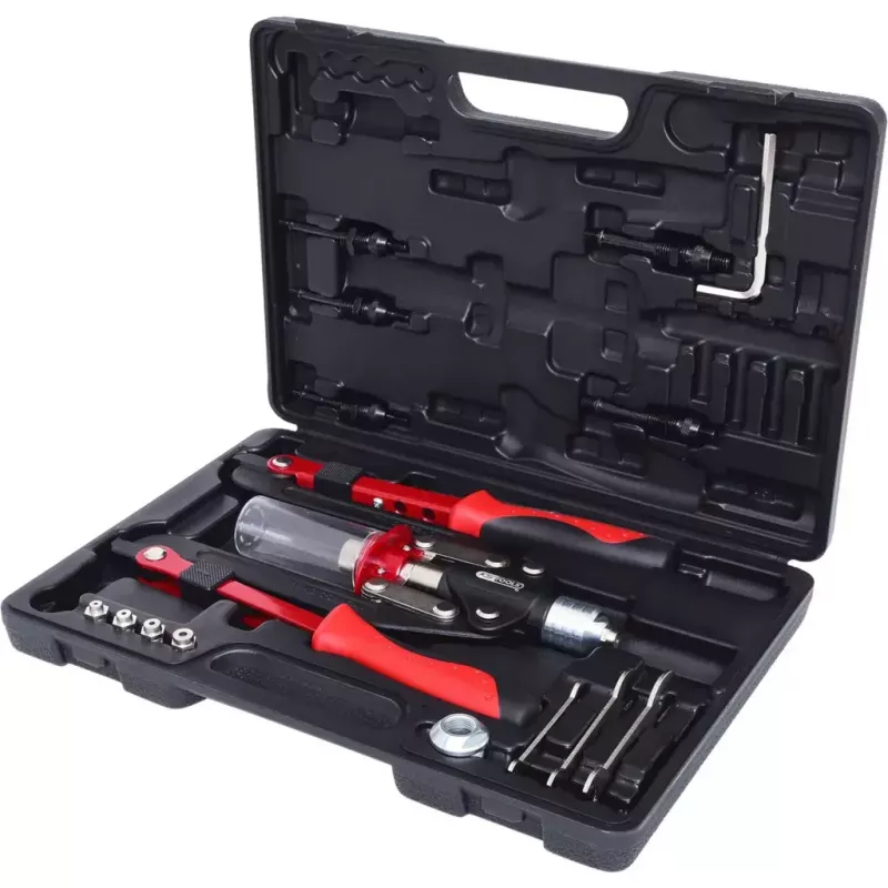 KS Tools 150.9630 set di utensili per rivettatura, 17 pz., in valigetta