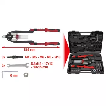 Rivettatrice KS Tools 150.9630 peso 2,67 kg