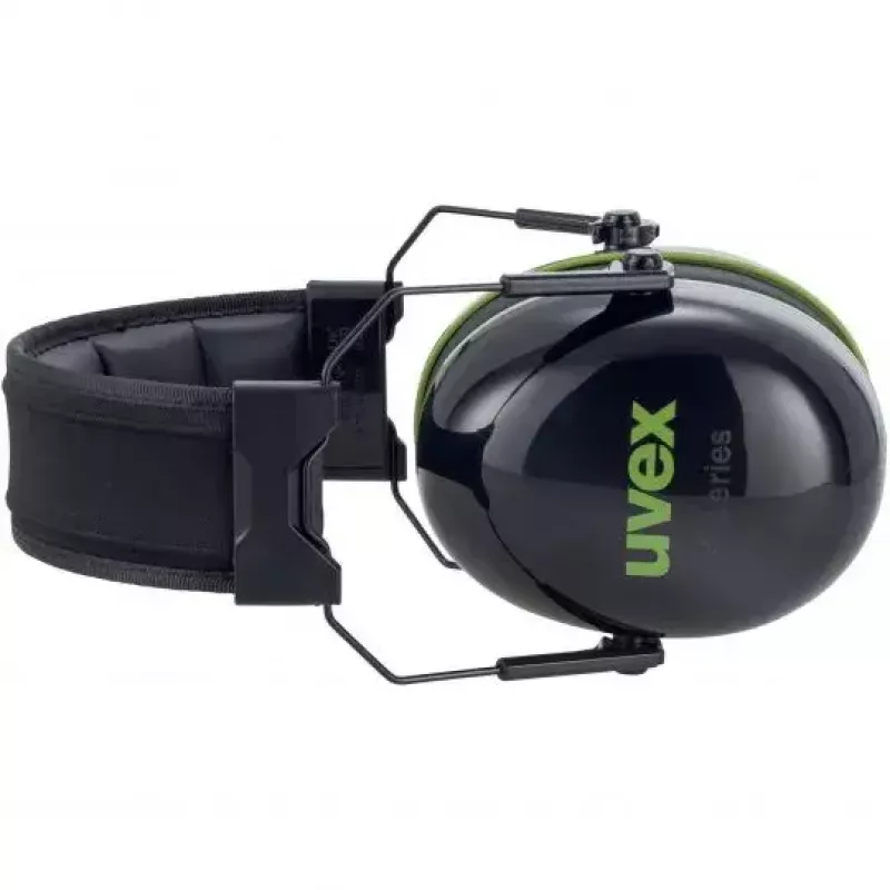 Occhiali di sicurezza con archetto Uvex K10 nero verde edilizia
