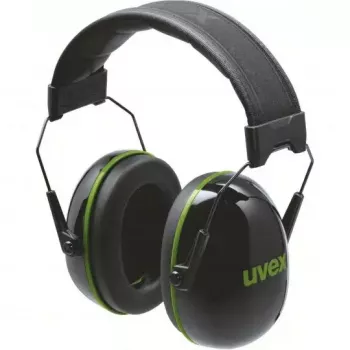 Occhiali di sicurezza con archetto Uvex K10 nero verde edilizia
