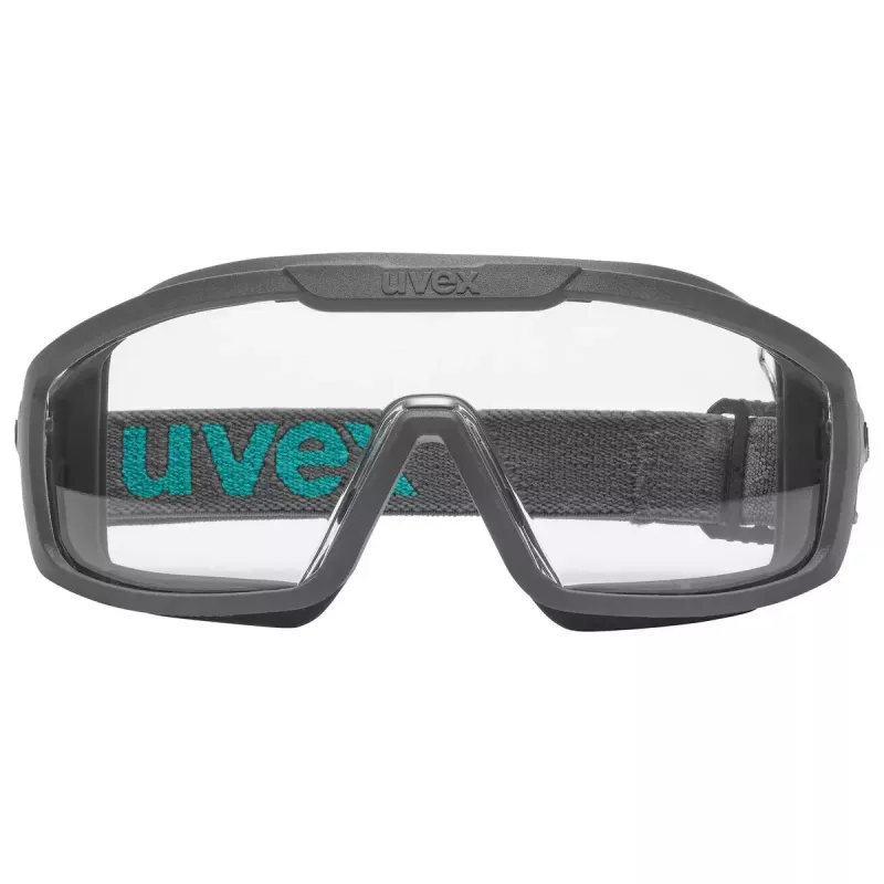 Occhiali di sicurezza Uvex i-guard+ policarbonato nero blu lenti trasparenti