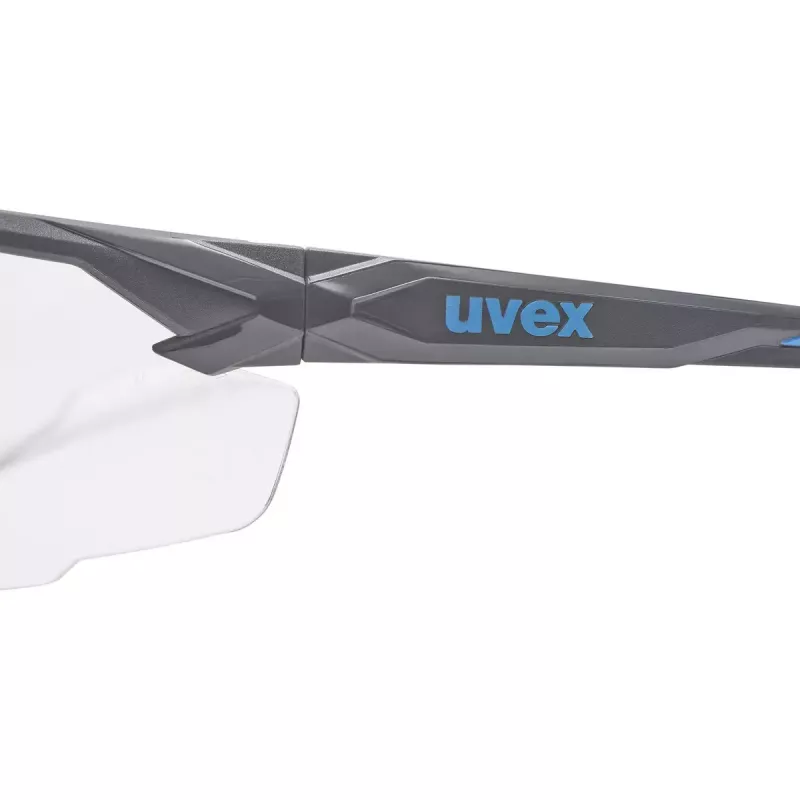 Uvex suXXeed 9181265 occhiali protettivi, lente trasparente, policarbonato, antracite/blu