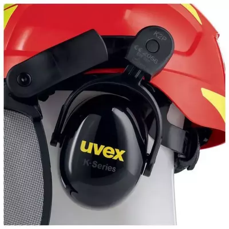 Copricapo di sicurezza Uvex 9774238 polietilene ad alta densità HDPE rosso giallo