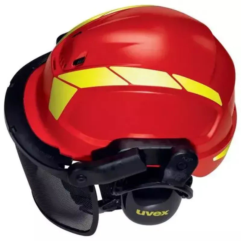 Copricapo di sicurezza Uvex 9774238 polietilene ad alta densità HDPE rosso giallo