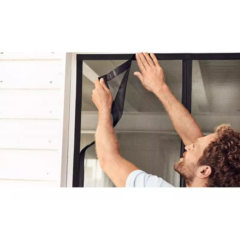 Zanzariera per porta TESA 55384-00000-00 larghezza 900 mm altezza 2100 mm antracite
