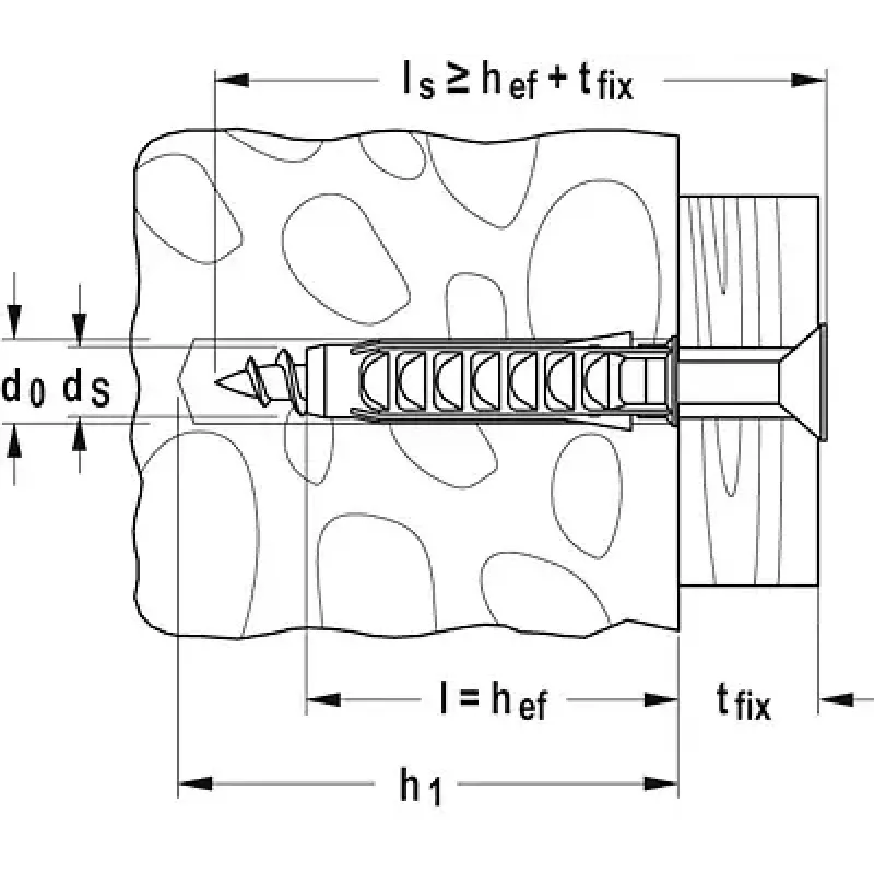 Tassello Fischer SX 14 x 70