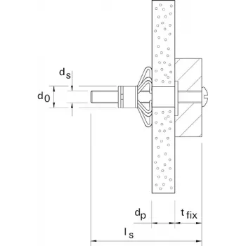 Tassello in metallo per pareti cave Fischer HM 5 x 52 S