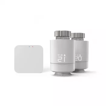 Hama set smart per controllo del riscaldamento Wi-Fi, 2 x termostato smart per radiatore + hub (00176662)