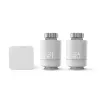 Hama set smart per controllo del riscaldamento Wi-Fi, 2 x termostato smart per radiatore + hub (00176662)