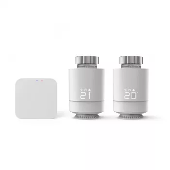 Hama set smart per controllo del riscaldamento Wi-Fi, 2 x termostato smart per radiatore + hub (00176662)