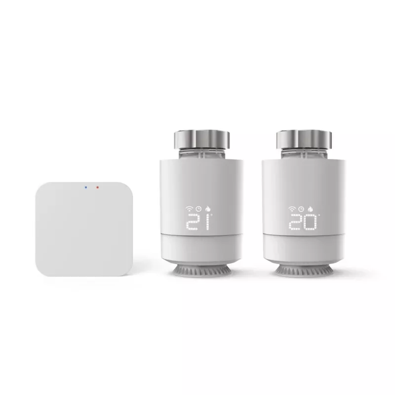 Hama set smart per controllo del riscaldamento Wi-Fi, 2 x termostato smart per radiatore + hub (00176662)