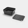 Bacinella per lavello Brabantia 302664 rettangolare grigio 374x344x161 mm