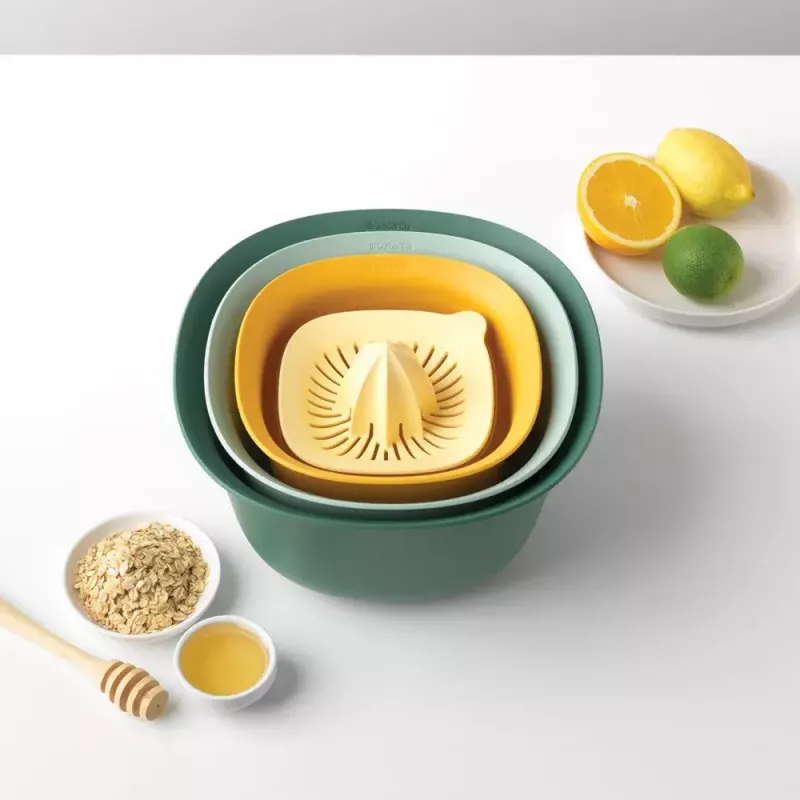 Set Brabantia Tasty+ impilabile 3,2L blu verde giallo