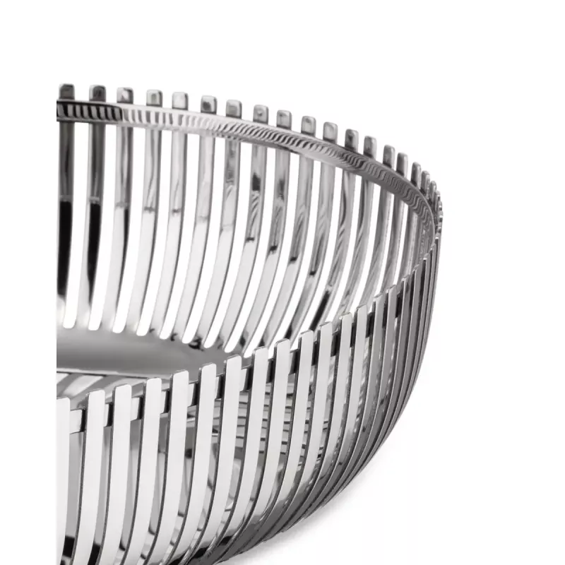 Alessi PCH06/26 Cestino ovale, acciaio inox lucidato, 26 cm