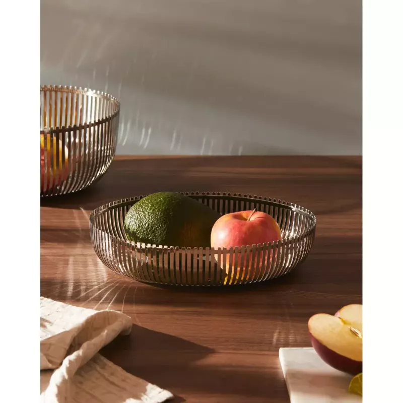 Alessi PCH06/26 Cestino ovale, acciaio inox lucidato, 26 cm