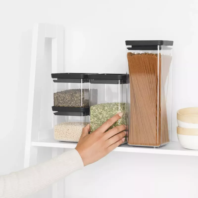 Contenitore in plastica quadrato Brabantia Tasty+