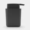 Brabantia 302503 dispenser di sapone da cucina, grigio scuro