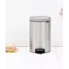 Pattumiera Brabantia 112041 12 L rotonda acciaio inox