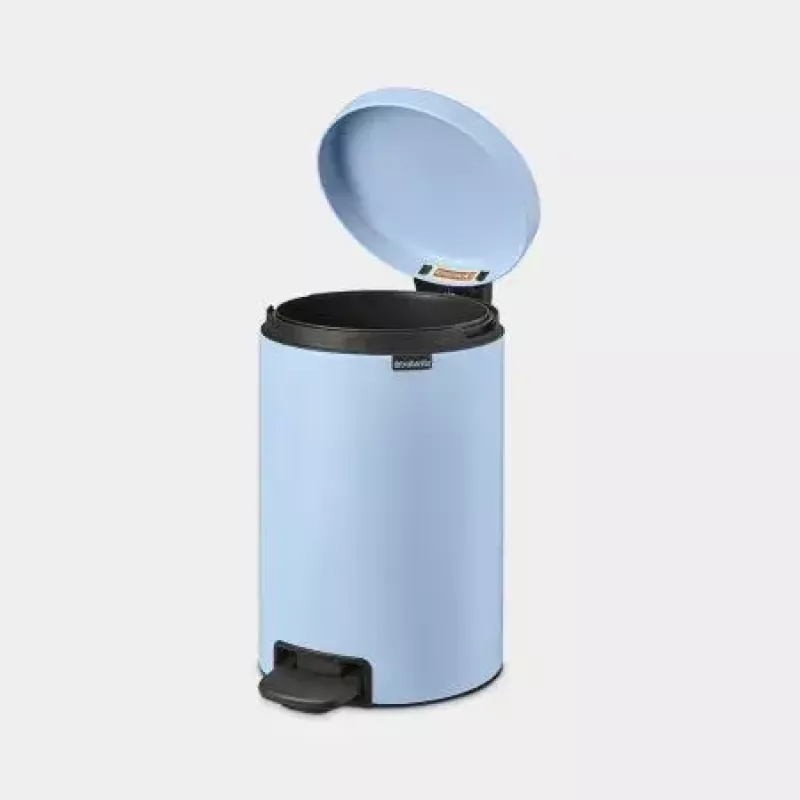 Pattumiera Brabantia NewIcon 12 L rotonda blu