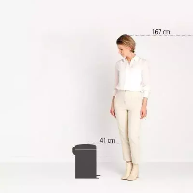 Pattumiera Brabantia NewIcon 12 L rotonda blu
