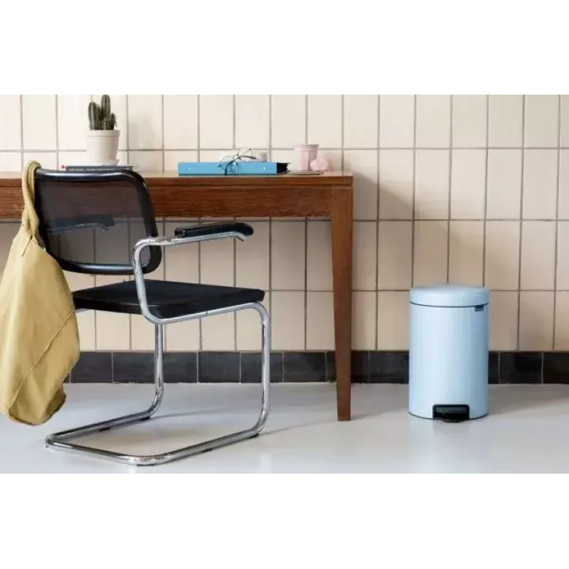 Pattumiera Brabantia NewIcon 12 L rotonda blu