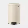Pattumiera Brabantia NewIcon 20 L rotonda beige