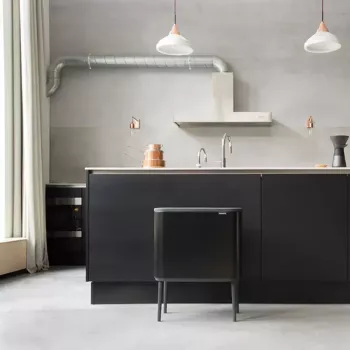 Pattumiera Brabantia 316067 33L rettangolare acciaio inox nero