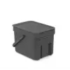 Pattumiera Brabantia 109720 6L rettangolare grigia