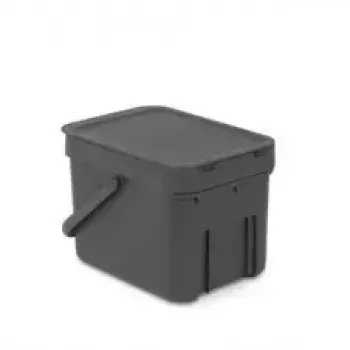 Pattumiera Brabantia 109720 6L rettangolare grigia