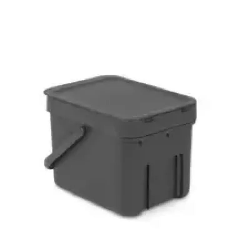 Pattumiera Brabantia 109720 6L rettangolare grigia