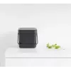 Pattumiera Brabantia 109720 6L rettangolare grigia