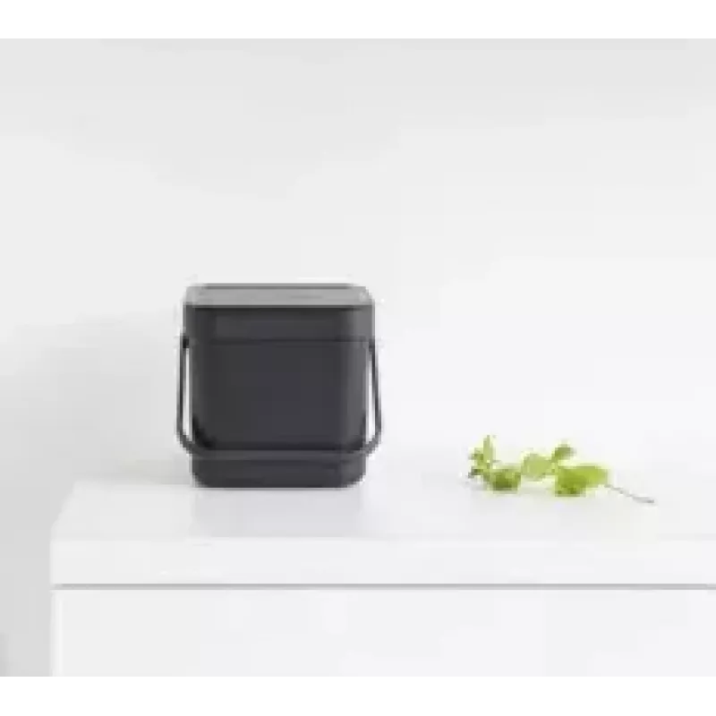 Pattumiera Brabantia 109720 6L rettangolare grigia