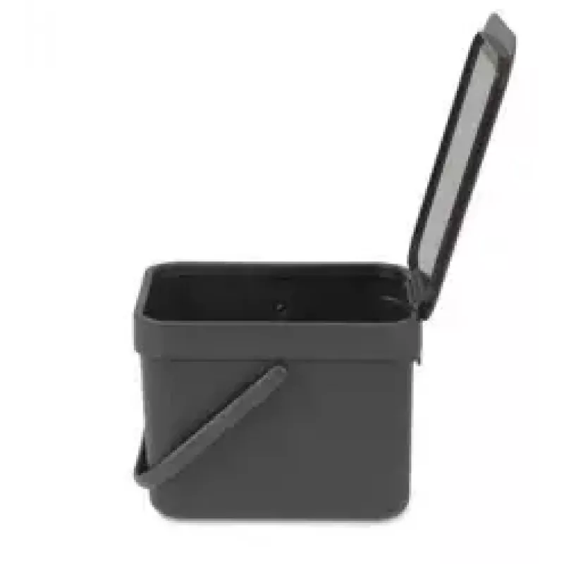 Pattumiera Brabantia 109720 6L rettangolare grigia