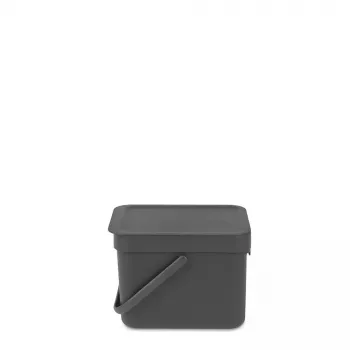 Pattumiera Brabantia 109720 6L rettangolare grigia