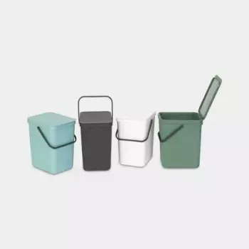 Pattumiera Brabantia 129940 25 L rettangolare plastica grigia