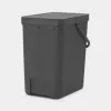 Pattumiera Brabantia 129940 25 L rettangolare plastica grigia
