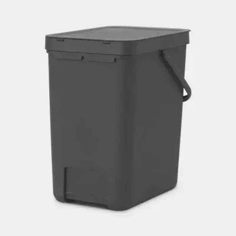 Pattumiera Brabantia 129940 25 L rettangolare plastica grigia