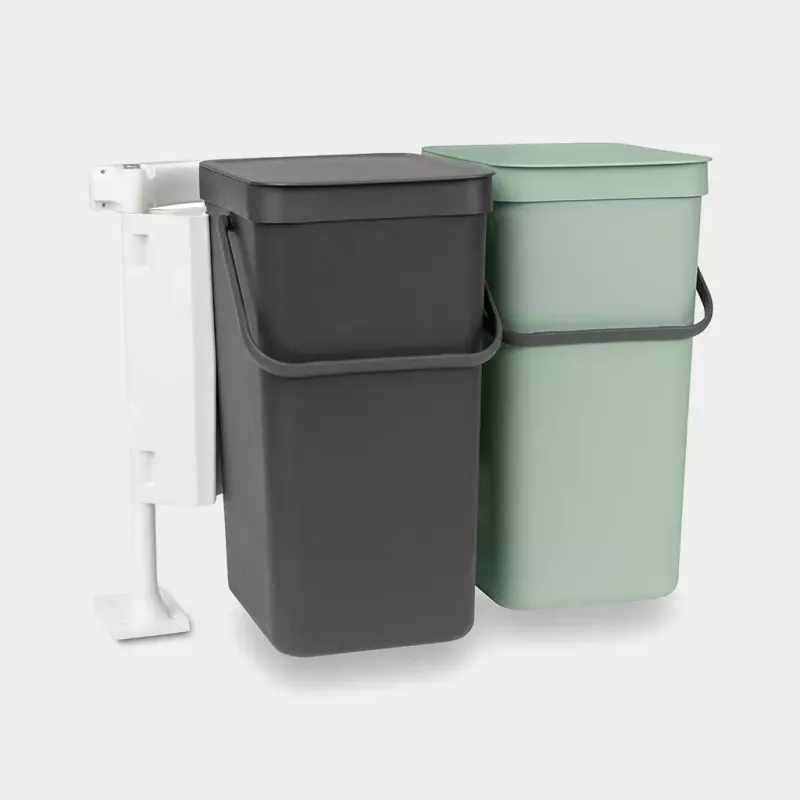 Brabantia Sort & Go rettangolare plastica verde grigio larghezza 520 mm profondità 370 mm altezza 430 mm