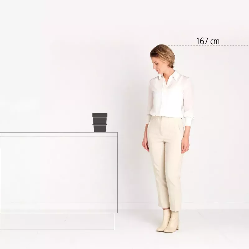 Contenitore per rifiuti Brabantia Sort & Go 3 L verde larghezza 188 mm profondità 139 mm altezza 181 mm