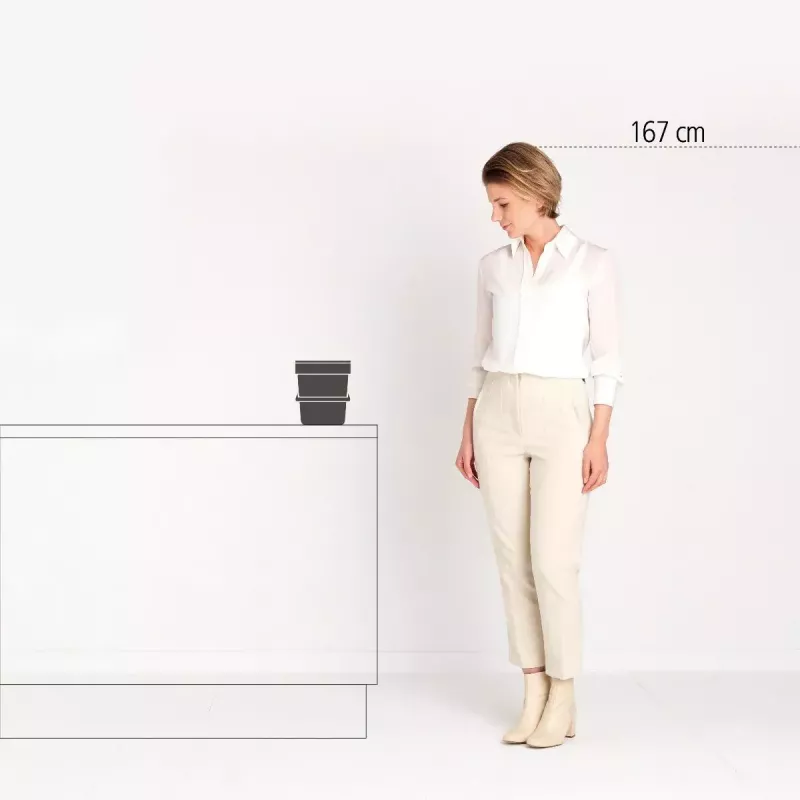 Brabantia Sort & Go 6 L grigio pattumiera 200x245x181 mm