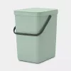 Brabantia Sort & Go 25 L pattumiera verde 265x340x400 mm