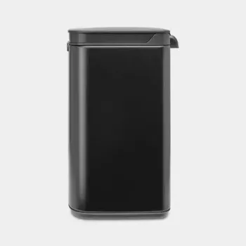 Pattumiera Brabantia Bo 4 L rettangolare, corpo in acciaio, nera, 200×172×272 mm