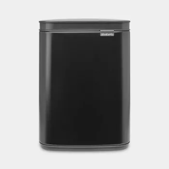 Pattumiera Brabantia Bo 4 L rettangolare, corpo in acciaio, nera, 200×172×272 mm