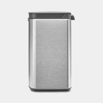 Pattumiera Brabantia Bo 4 L rettangolare acciaio nera 22 28 49