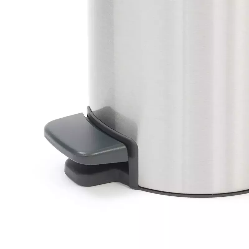 Pattumiera con pedale Brabantia newIcon rotonda acciaio inox spazzolato