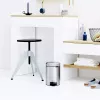 Pattumiera con pedale Brabantia newIcon rotonda acciaio inox spazzolato
