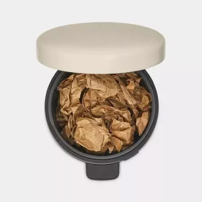 Brabantia NewIcon 5 L pattumiera rotonda beige