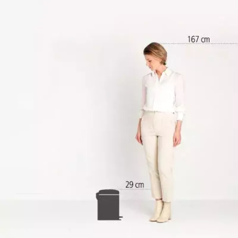 Brabantia NewIcon 5 L pattumiera rotonda beige